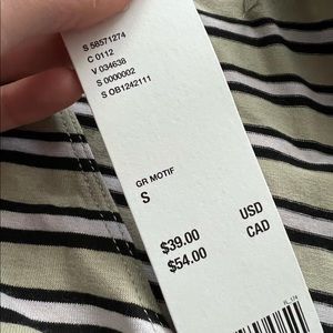 Urban Outfitters striped tie shirt NWT